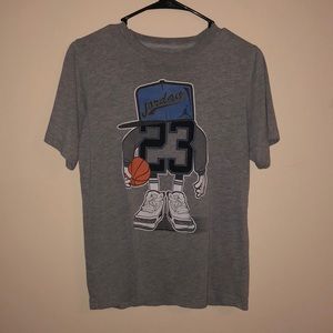Grey jordans shirt